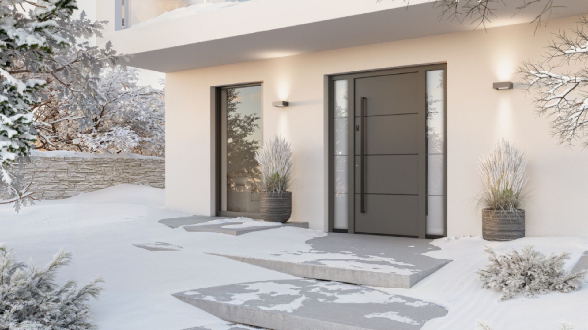 Durable modern aluminum door for South African homes